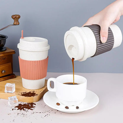 Große BPA-freie Weizen-Warmhalte-Tasse
