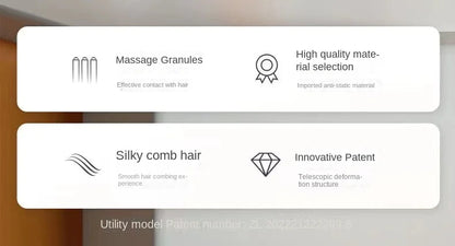 Selbstreinigende Massage Haarbürste