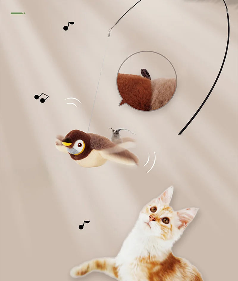 Fliegender Spatz Katzenspielzeug