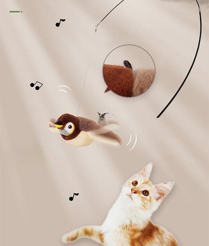 Fliegender Spatz Katzenspielzeug