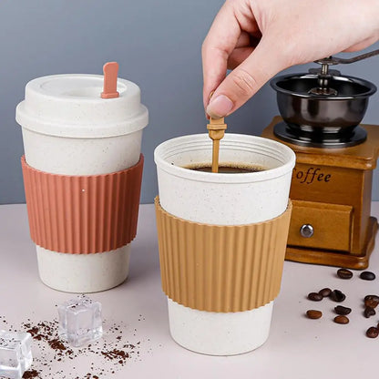 Große BPA-freie Weizen-Warmhalte-Tasse
